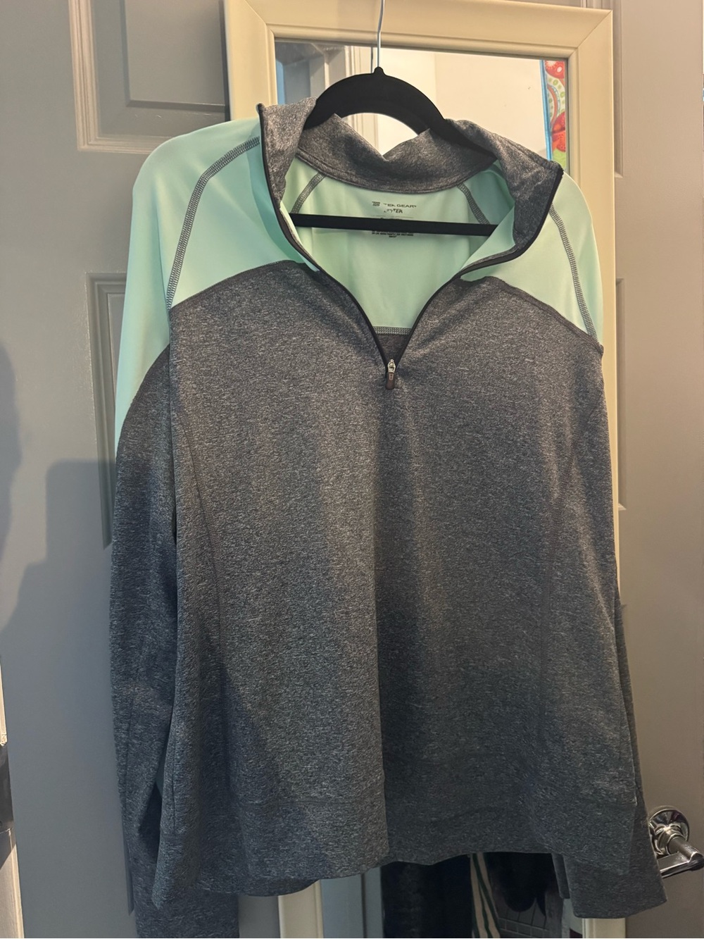 Hi-Tec Men's Zip-Up Hoodie - Mint & Charcoal